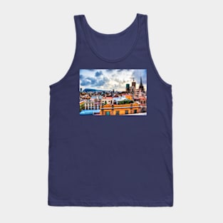 Barcelona Skyline Across The Rooftops Tank Top